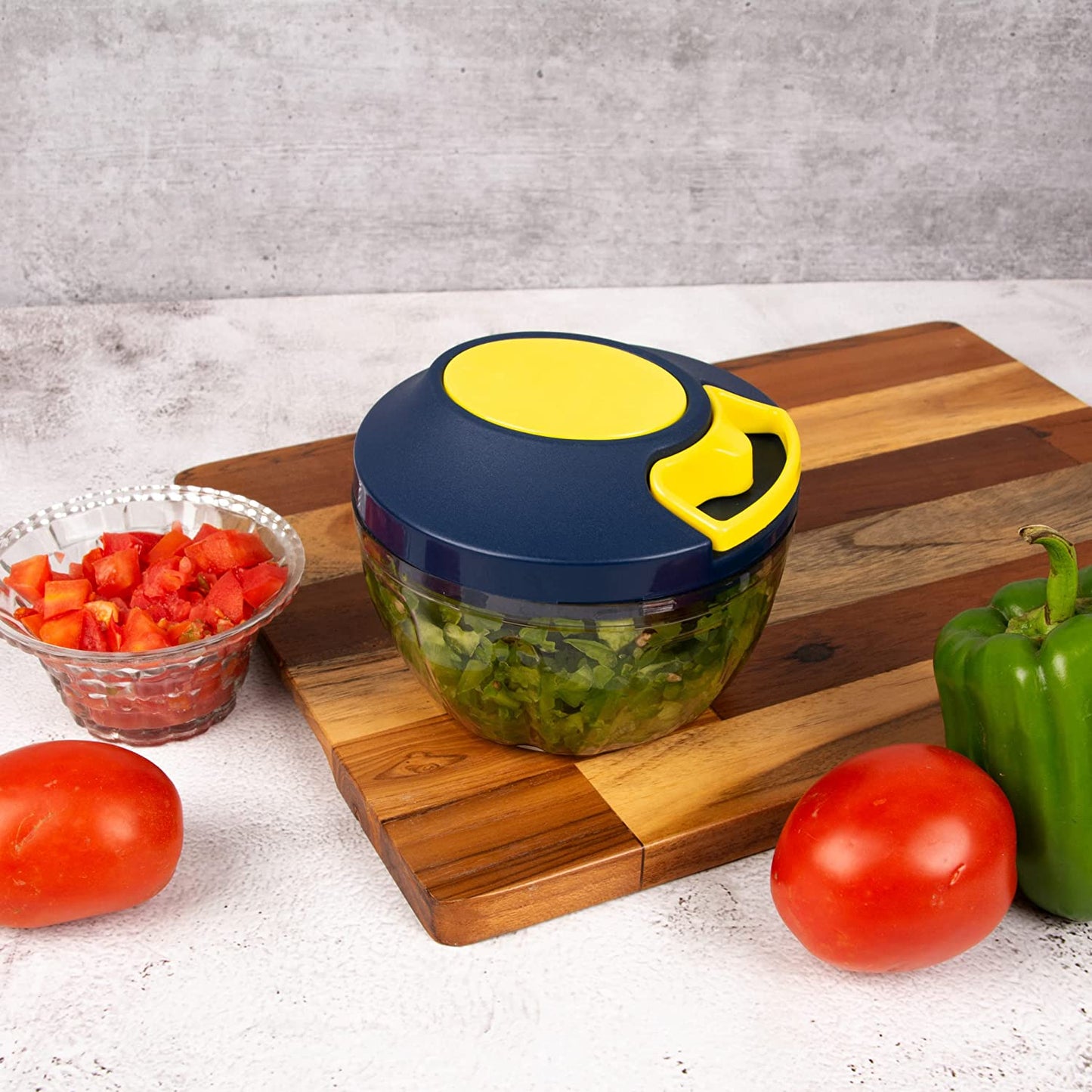 Manual Chopper Stainless Steel Blade | 450 ML Capacity | Pack of 1 - Homeproindia.com