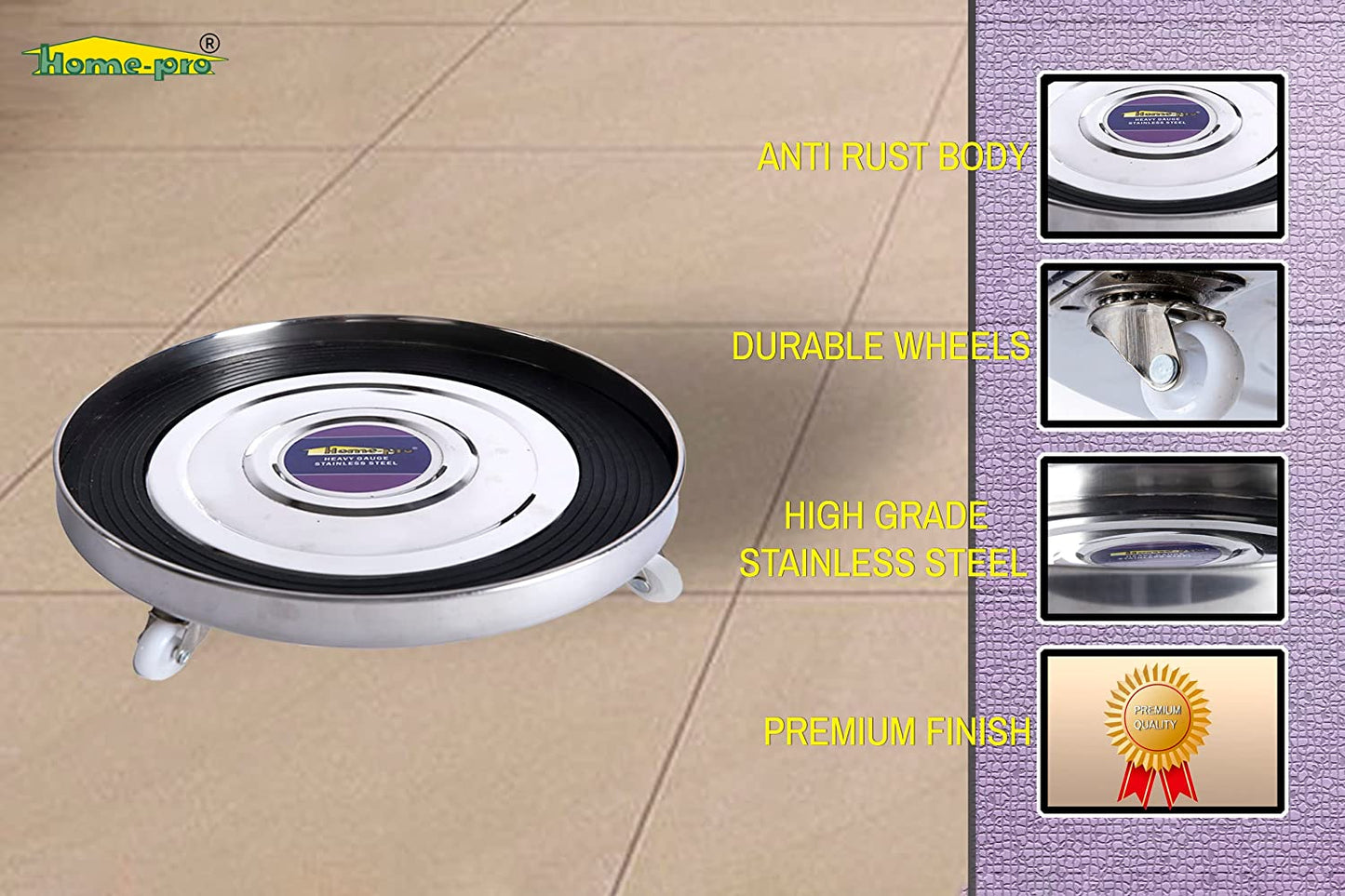 Stainless Steel Gas Trolley - Homeproindia.com