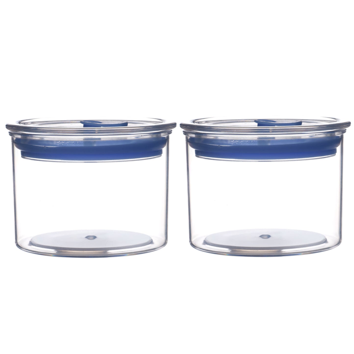 Orio Airtight Transparent Plastic Storage Container Square Blue 500ML - Homeproindia.com