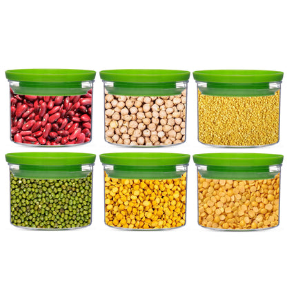 Xecellent Airtight Transparent Plastic Storage Container Green 500ML - Homeproindia.com