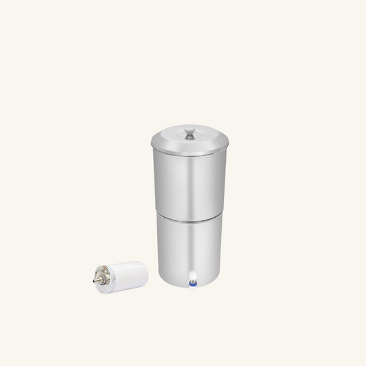 Stainless Steel Non Electric Water Filter with Ceramic Candle