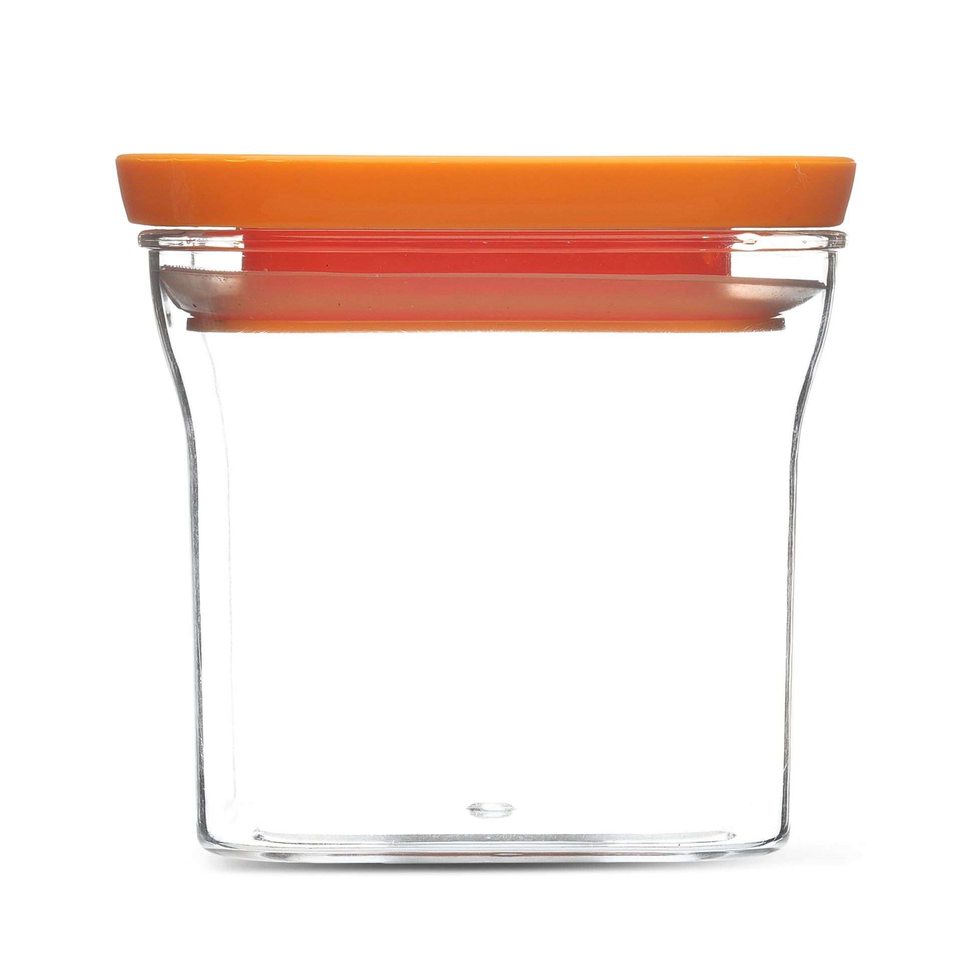 Xecellent Airtight Transparent Plastic Storage Container Orange 500ML - Homeproindia.com