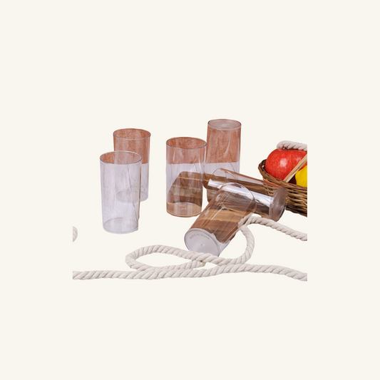 Transparent Plastic Glass Set Set of 6