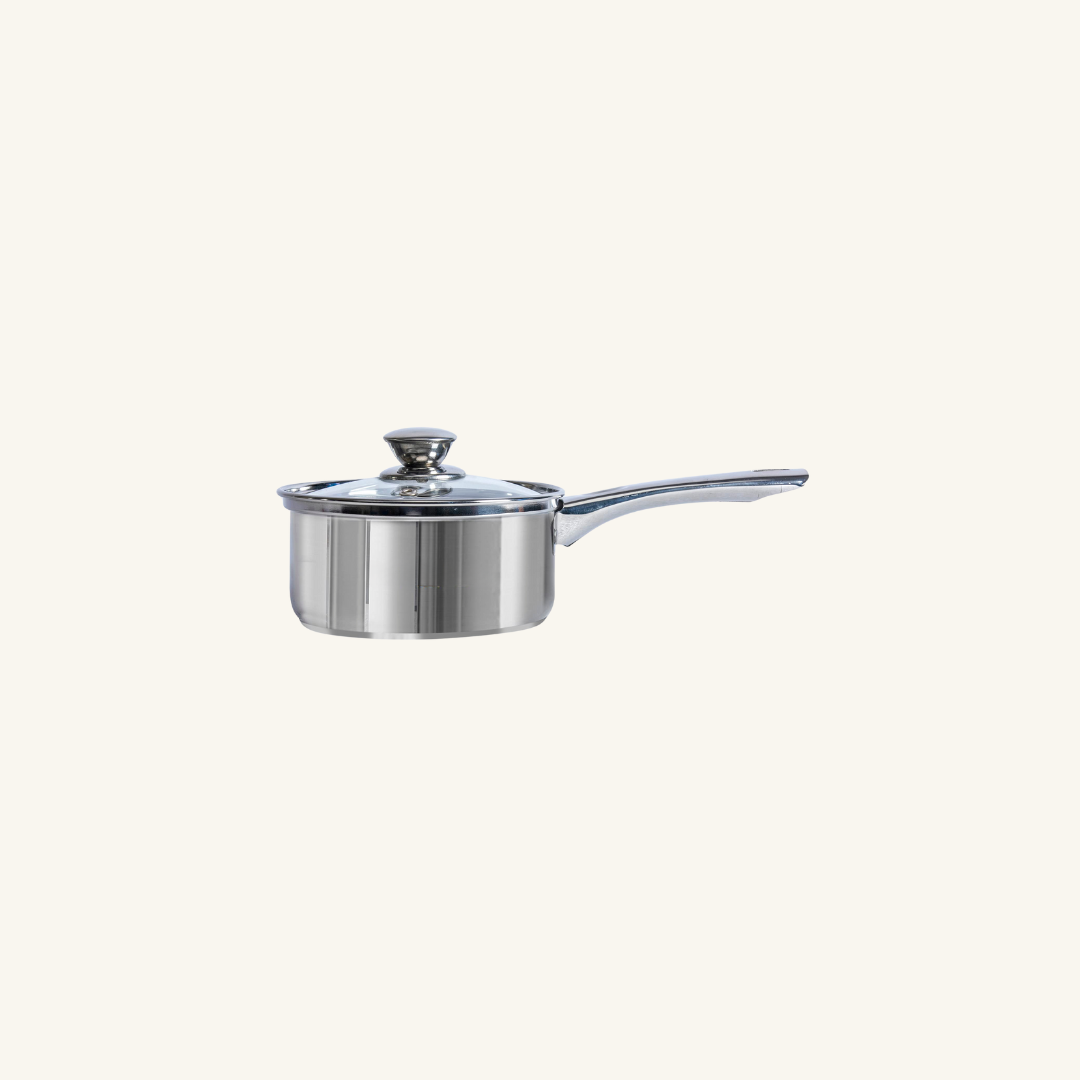 Stainless Steel Sauce-pan with Glass lid