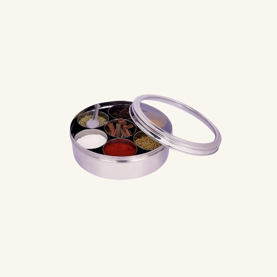 See Through lid Neelam Dabba Masala Dabba