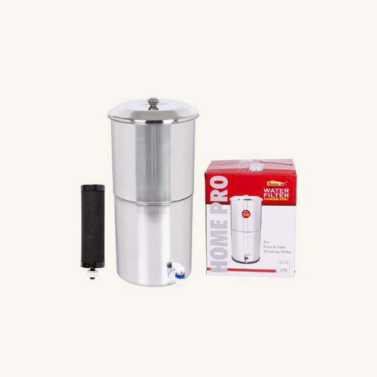 Stainless Steel Non Electric Water Filter with Carbon Candle