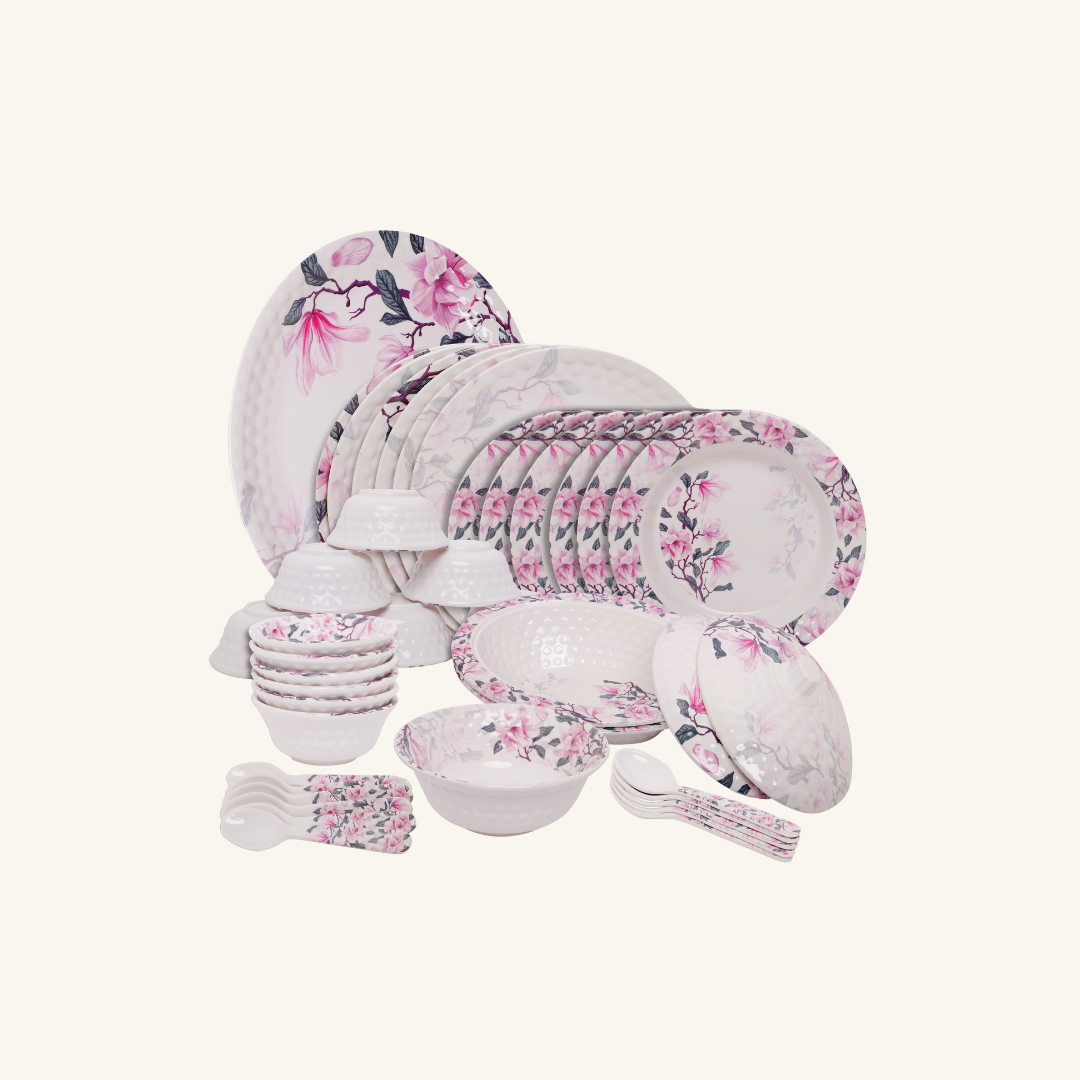 Venus 46 Pieces Melamine Dinner and Serving Set