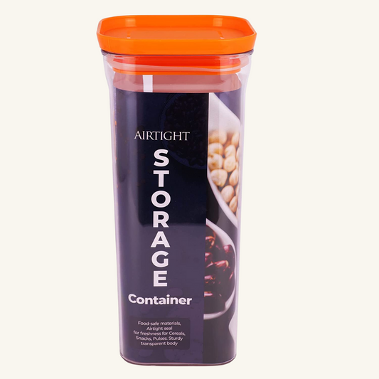Xecellent Airtight Transparent Plastic Storage Container Orange 1400ML