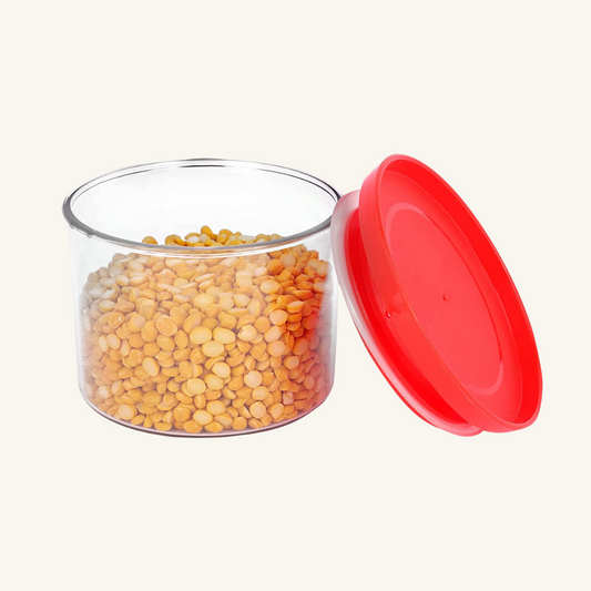 Xecellent Airtight Transparent Plastic Storage Container Red 500ML