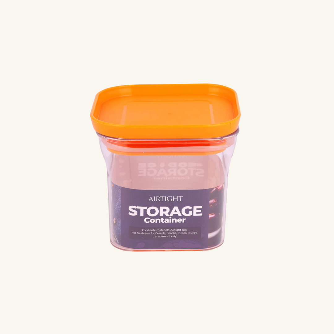 Xecellent Airtight Transparent Plastic Storage Container Orange 500ML