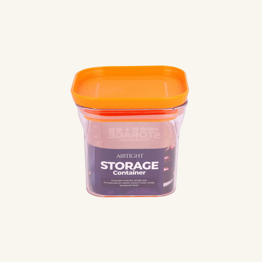 Xecellent Airtight Transparent Plastic Storage Container Orange 500ML