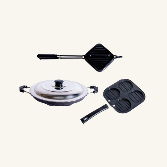 Non Stick Appam, Mini Uttapam Gas Toaster Combo
