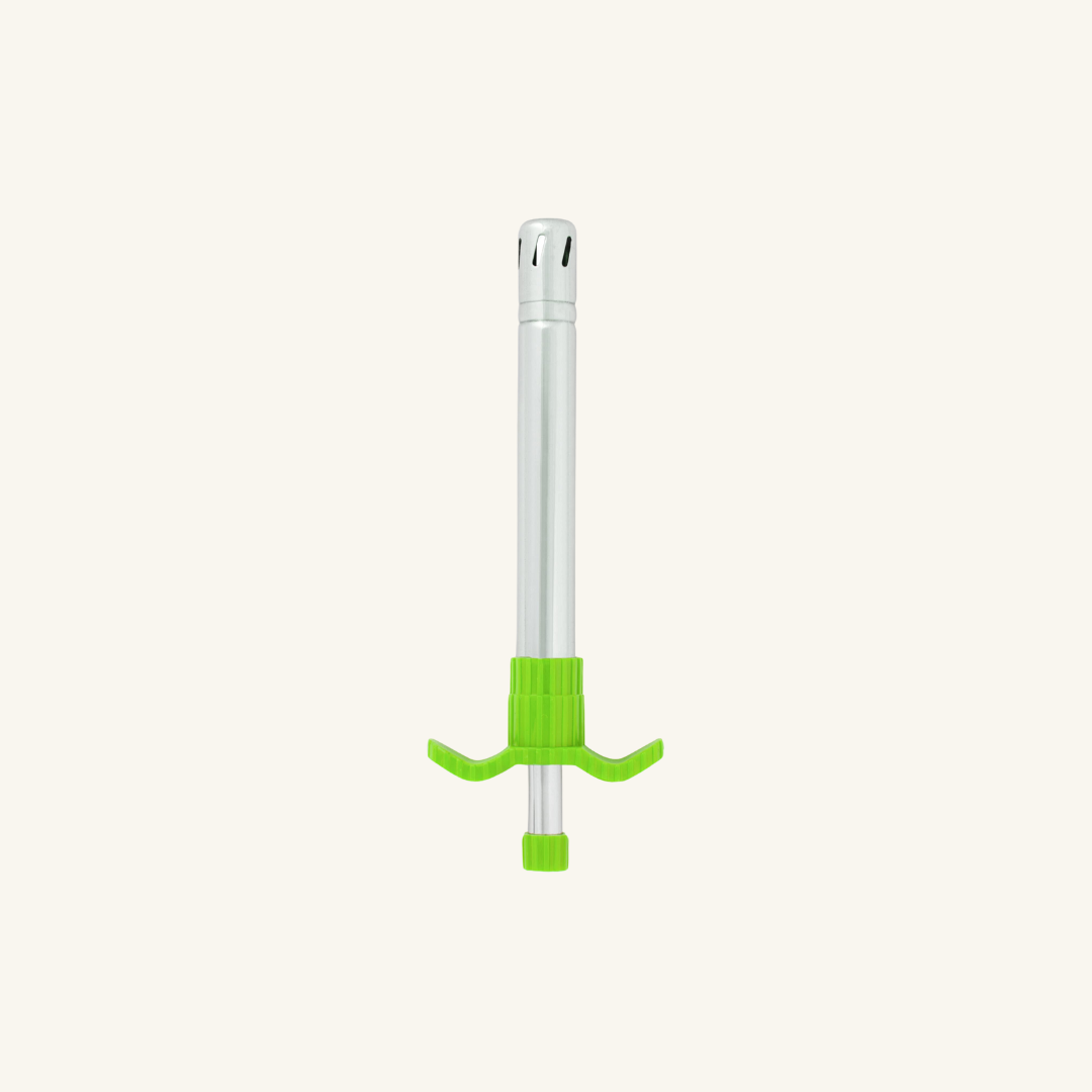 Gas Lighter Stainless Steel Green
