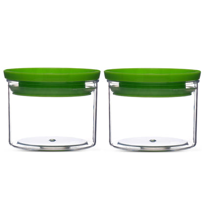Xecellent Airtight Transparent Plastic Storage Container Green 500ML - Homeproindia.com