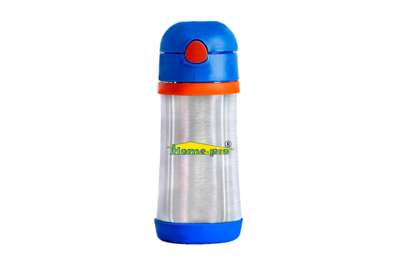 Stainless Steel Blue Insulated Baby Vacuum Bottle 350ml - Homeproindia.com