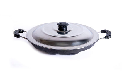 Non Stick Appam with Steel Lid Pack of 1 - Homeproindia.com