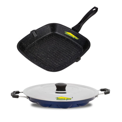 Grill Pan & Blue Appam Combo - Homeproindia.com