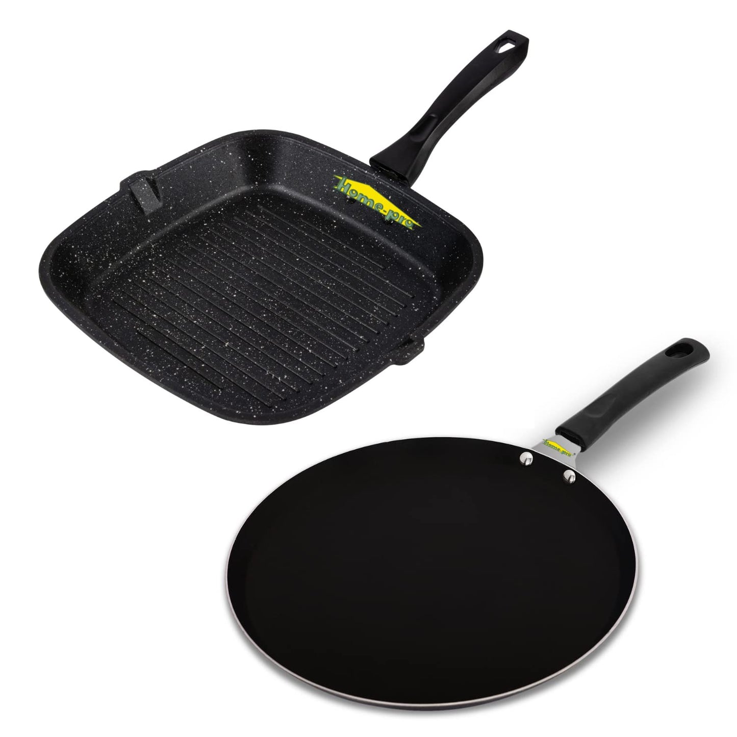 Grill Pan & Black Dosa Tawa Combo - Homeproindia.com