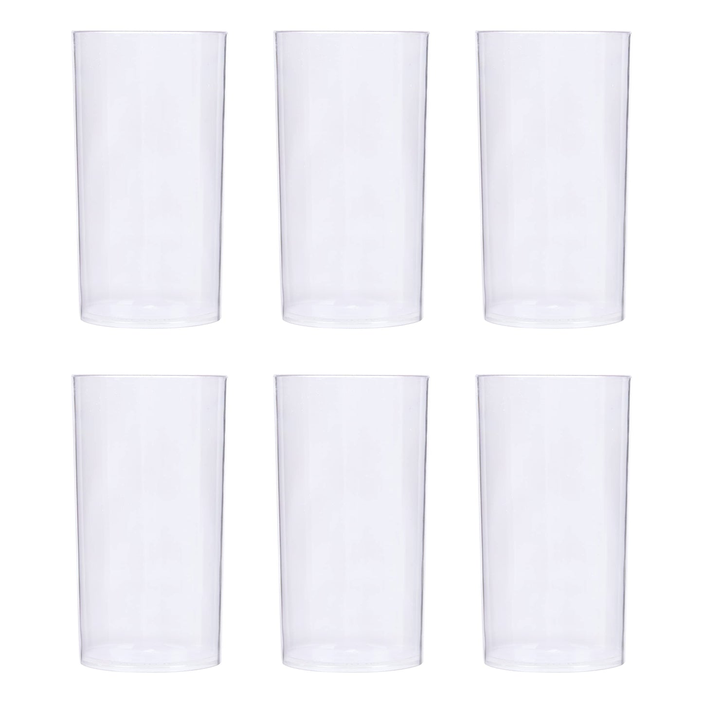 Transparent Plastic Glass Set Set of 6 - Homeproindia.com