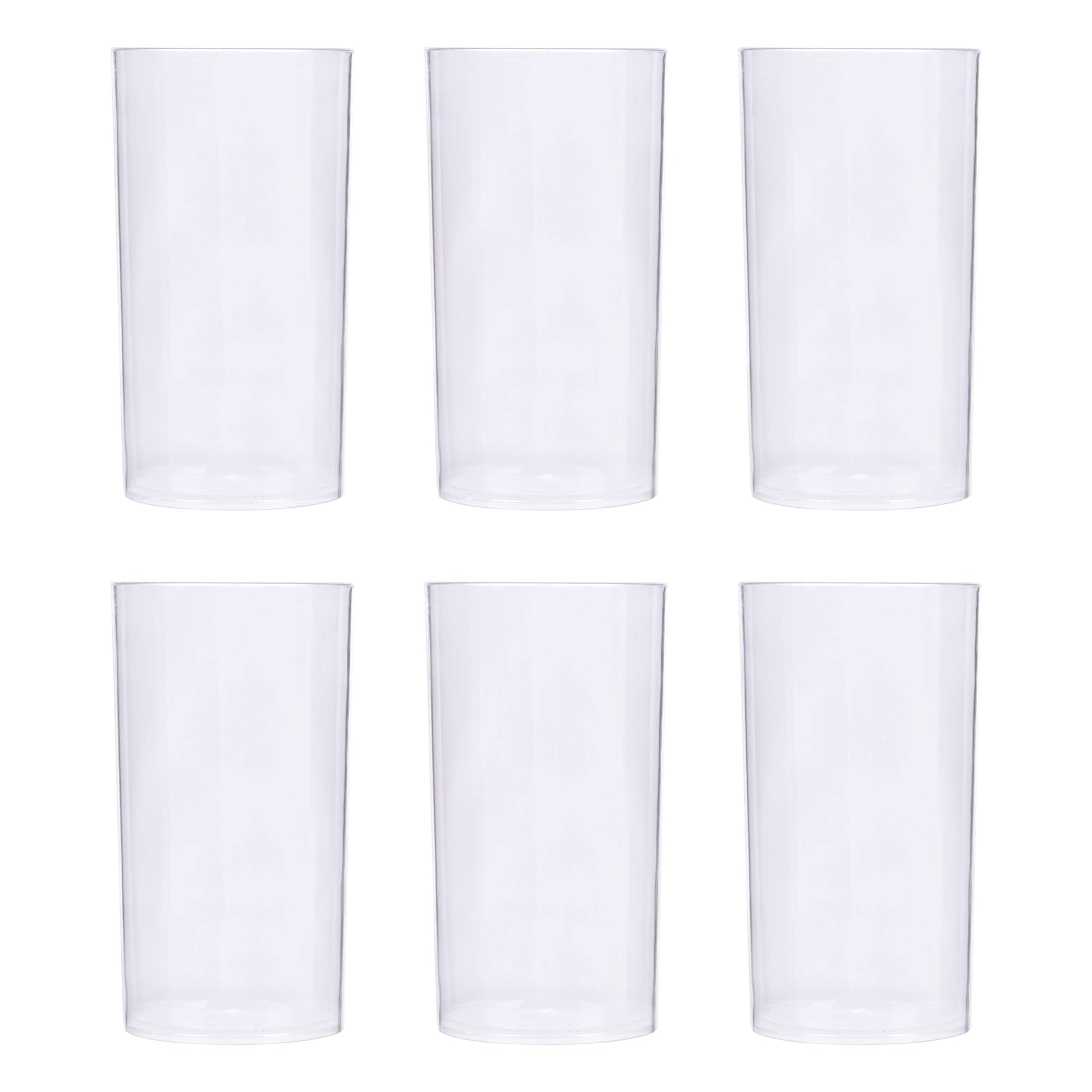 Transparent Plastic Glass Set Set of 6 - Homeproindia.com