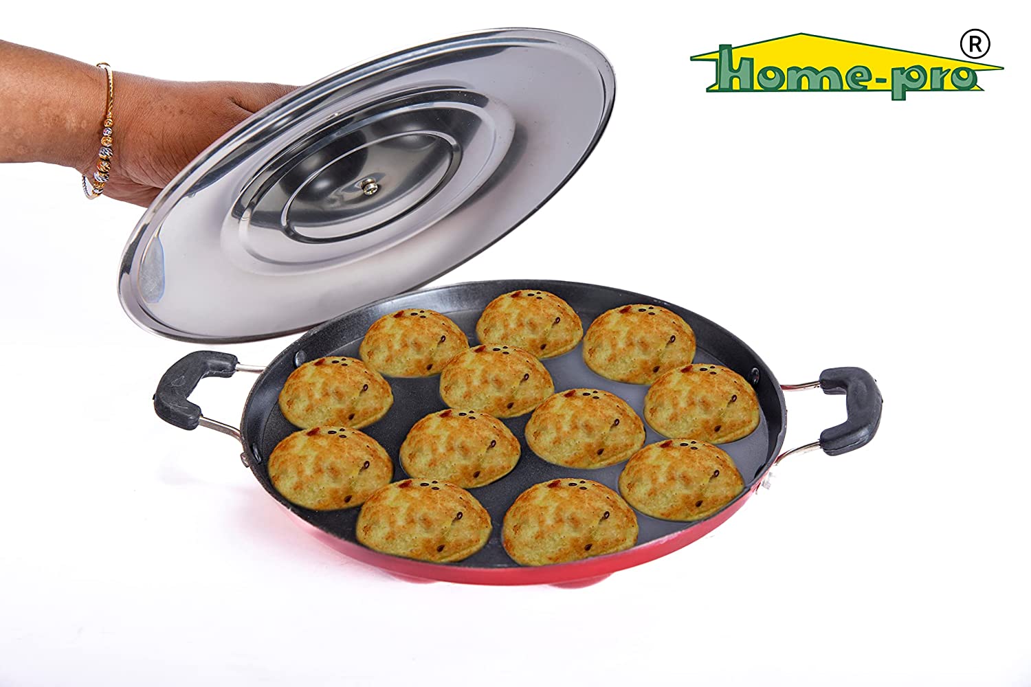 Non Stick Red Appam, Uttapam, Bread Toaster Combo - Homeproindia.com