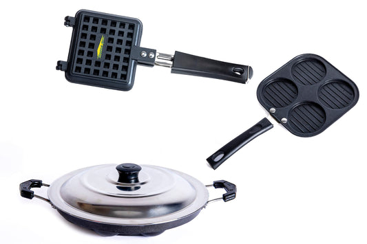 Non Stick Appam, Uttapam, Grill Toaster Combo - Homeproindia.com