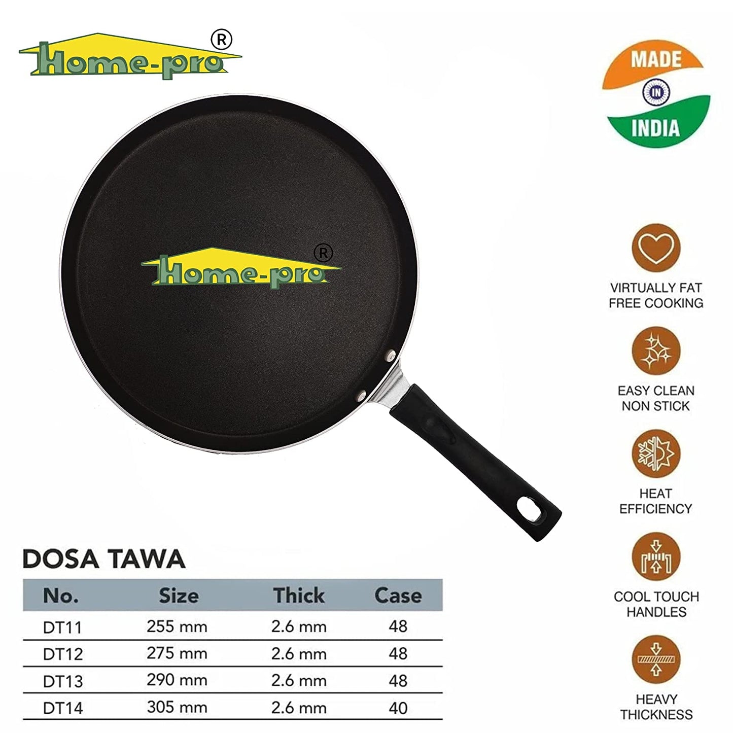 Non-Stick Dosa Tawa 28 cm - Homeproindia.com