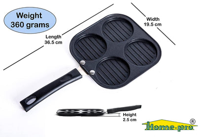 Non Stick Appam with glass lid Uttapam, Waffle maker Combo - Homeproindia.com