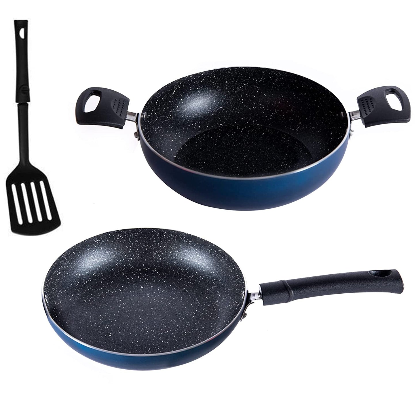 Non Stick Fry Pan , Kadai  Combo Set - Homeproindia.com