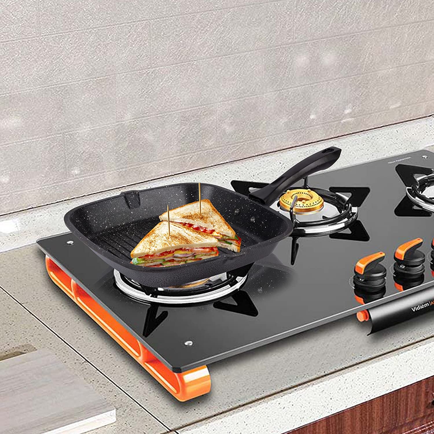 Grill Pan , Black Dosa Tawa & Black Appam Combo - Homeproindia.com