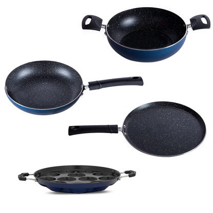 Non Stick Fry Pan , Appam , Kadai , Dosa Tawa Combo Set - Homeproindia.com