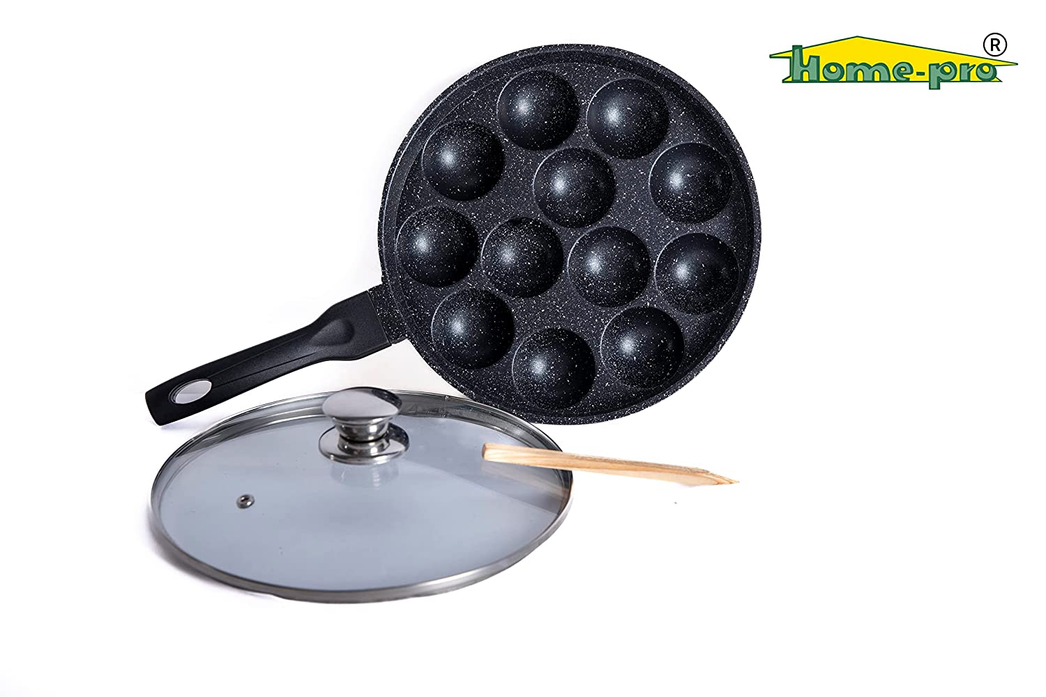 Non Stick Appam with glass lid Mini Uttapam, Dosa Tawa Combo - Homeproindia.com