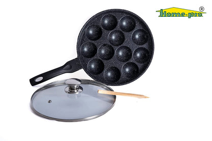 Non Stick Appam with glass lid Mini Uttapam, Dosa Tawa Combo - Homeproindia.com